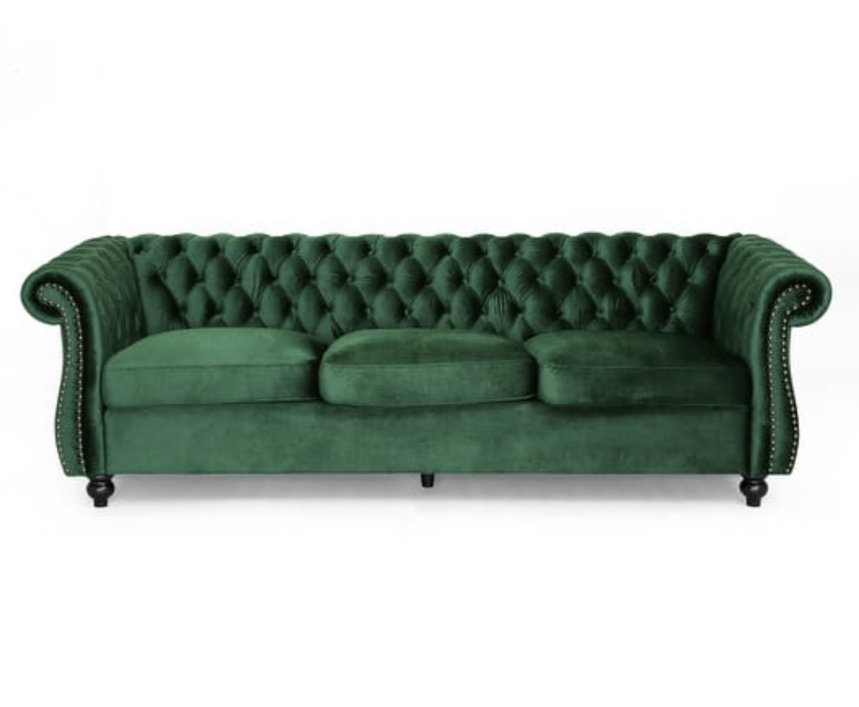 Green Velvet Sofa